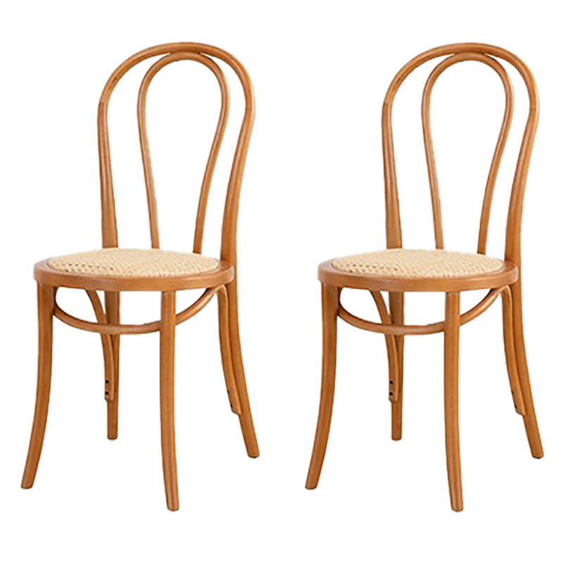 Farmhouse Wood Dining Room Chairs Open Back Dining Armless Chairs for Restaurant Khaki 2 Piece Set Clearhalo ' kitchen&dining_furn' 'Dining Chairs' 'Dining Tables & Seating' 'dining_chair' 'furn' 'furn_dining_chair' 'Furniture' 'furniture_dining_chair' 'Kitchen & Dining Furniture' 'kitchen' 4097104