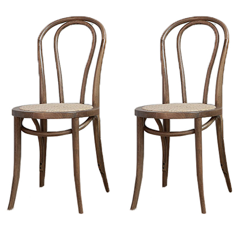 Farmhouse Wood Dining Room Chairs Open Back Dining Armless Chairs for Restaurant Smoke Gray 2 Piece Set Clearhalo ' kitchen&dining_furn' 'Dining Chairs' 'Dining Tables & Seating' 'dining_chair' 'furn' 'furn_dining_chair' 'Furniture' 'furniture_dining_chair' 'Kitchen & Dining Furniture' 'kitchen' 4097110