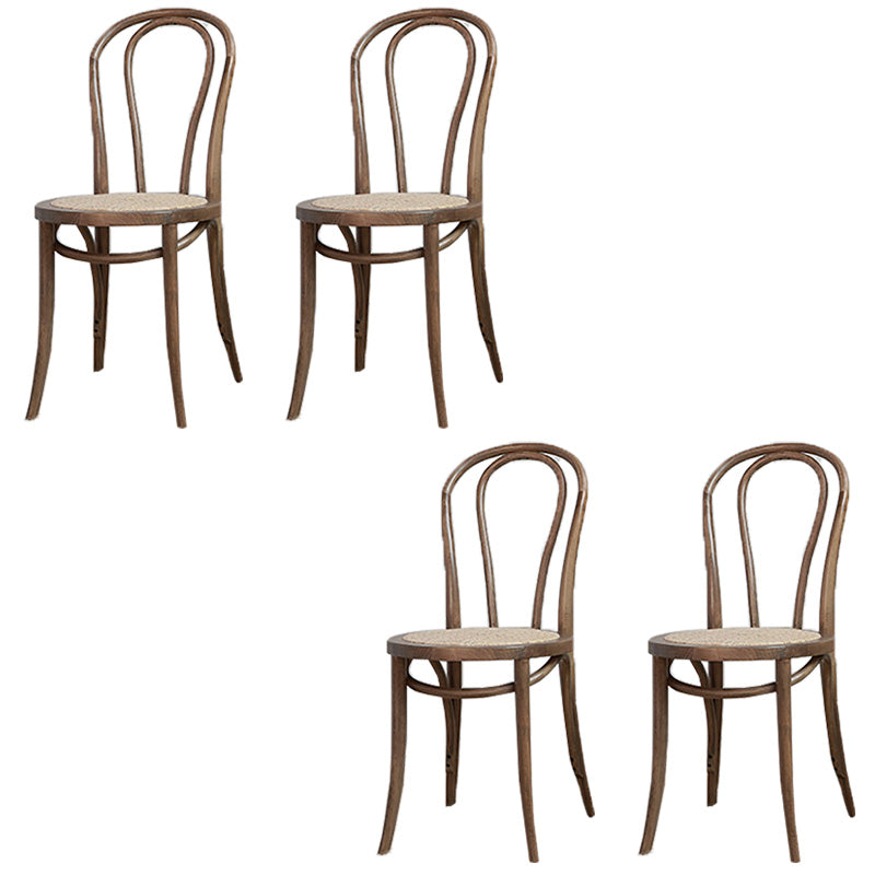 Farmhouse Wood Dining Room Chairs Open Back Dining Armless Chairs for Restaurant Smoke Gray 4 Piece Set Clearhalo ' kitchen&dining_furn' 'Dining Chairs' 'Dining Tables & Seating' 'dining_chair' 'furn' 'furn_dining_chair' 'Furniture' 'furniture_dining_chair' 'Kitchen & Dining Furniture' 'kitchen' 4097111
