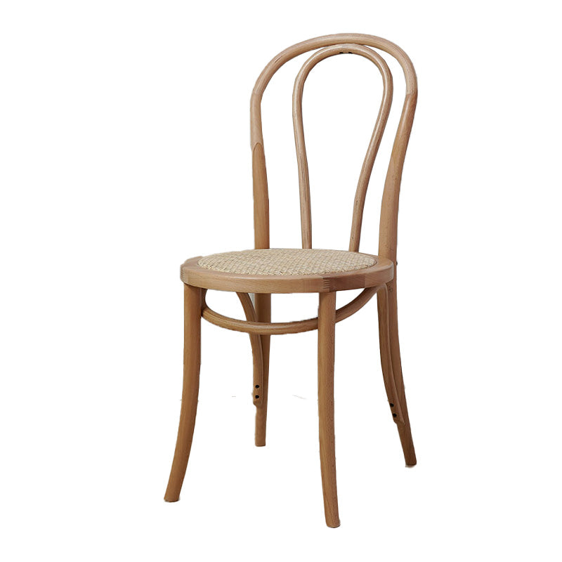 Farmhouse Wood Dining Room Chairs Open Back Dining Armless Chairs for Restaurant Natural 1 Piece Clearhalo ' kitchen&dining_furn' 'Dining Chairs' 'Dining Tables & Seating' 'dining_chair' 'furn' 'furn_dining_chair' 'Furniture' 'furniture_dining_chair' 'Kitchen & Dining Furniture' 'kitchen' 4097115