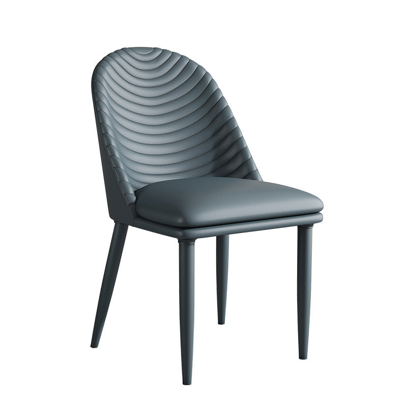 Contemporary Style Metal Dining Chair Dining Armless Side Chair for Kitchen (Set of 2) Clearhalo ' kitchen&dining_furn' 'Dining Chairs' 'Dining Tables & Seating' 'dining_chair' 'furn' 'furn_dining_chair' 'Furniture' 'furniture_dining_chair' 'Kitchen & Dining Furniture' 'kitchen' 4097127