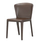 Contemporary Style Metal Dining Chair Dining Armless Side Single Chair for Kitchen Light Coffee Clearhalo ' kitchen&dining_furn' 'Dining Chairs' 'Dining Tables & Seating' 'dining_chair' 'furn' 'furn_dining_chair' 'Furniture' 'furniture_dining_chair' 'Kitchen & Dining Furniture' 'kitchen' 4097139