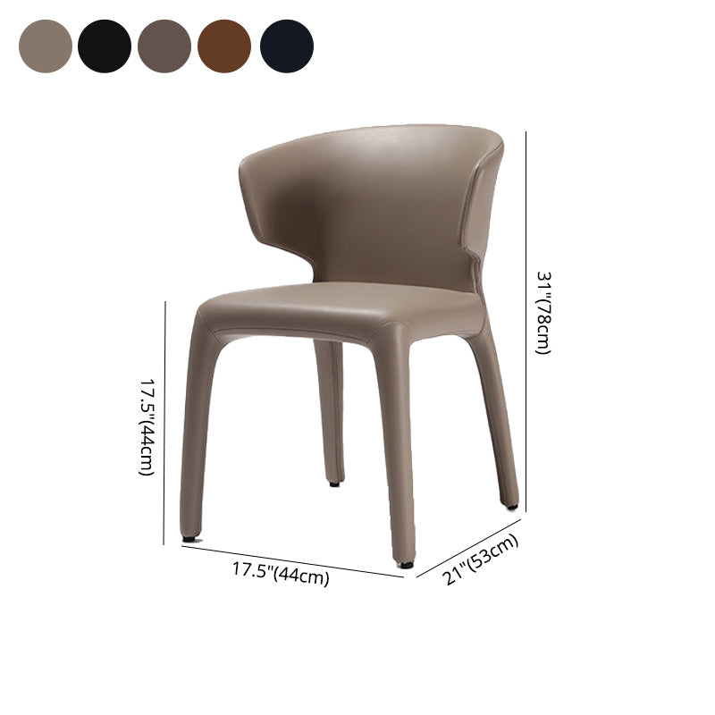 Contemporary Style Metal Dining Chair Dining Armless Side Single Chair for Kitchen Clearhalo ' kitchen&dining_furn' 'Dining Chairs' 'Dining Tables & Seating' 'dining_chair' 'furn' 'furn_dining_chair' 'Furniture' 'furniture_dining_chair' 'Kitchen & Dining Furniture' 'kitchen' 4097152