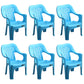 Contemporary Plastic Dining Room Chairs Dining Arm Stackable Chair for Home Use Sky Blue 6 Piece Set Clearhalo ' kitchen&dining_furn' 'Dining Chairs' 'Dining Tables & Seating' 'dining_chair' 'furn' 'furn_dining_chair' 'Furniture' 'furniture_dining_chair' 'Kitchen & Dining Furniture' 'kitchen' 4097174