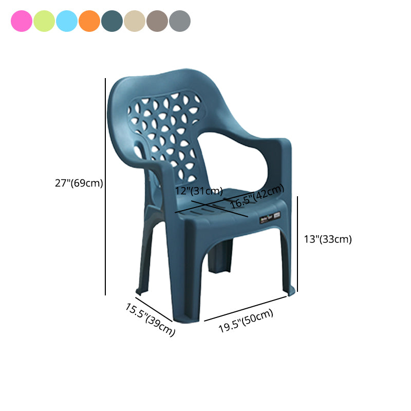 Contemporary Plastic Dining Room Chairs Dining Arm Stackable Chair for Home Use Clearhalo ' kitchen&dining_furn' 'Dining Chairs' 'Dining Tables & Seating' 'dining_chair' 'furn' 'furn_dining_chair' 'Furniture' 'furniture_dining_chair' 'Kitchen & Dining Furniture' 'kitchen' 4097185