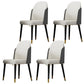 Nordic Style Wood Dining Chair PU Leather Armless Dining Chairs for Home Use White-Gray 4 Piece Set Clearhalo ' kitchen&dining_furn' 'Dining Chairs' 'Dining Tables & Seating' 'dining_chair' 'furn' 'furn_dining_chair' 'Furniture' 'furniture_dining_chair' 'Kitchen & Dining Furniture' 'kitchen' 4097211