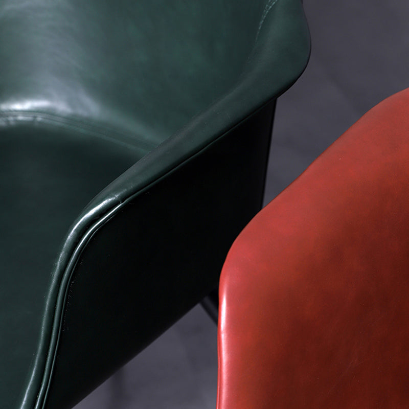 Industrial Metal Dining Room Armchair Upholstered Side Leather Chairs for Home Use Clearhalo ' kitchen&dining_furn' 'Dining Chairs' 'Dining Tables & Seating' 'dining_chair' 'Furniture' 'furniture_dining_chair' 'Kitchen & Dining Furniture' 'kitchen' 4097243