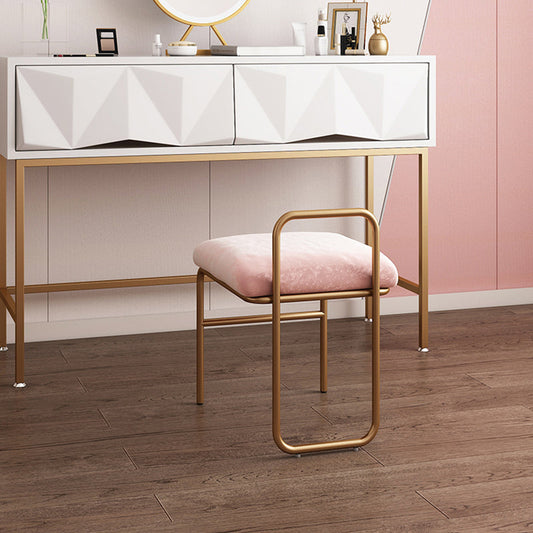 Nordic Style Metal Dining Chair Velvet Armless Single Dining Chair for Home Use Clearhalo ' kitchen&dining_furn' 'Dining Chairs' 'Dining Tables & Seating' 'dining_chair' 'furn' 'furn_dining_chair' 'Furniture' 'furniture_dining_chair' 'Kitchen & Dining Furniture' 'kitchen' 4097257