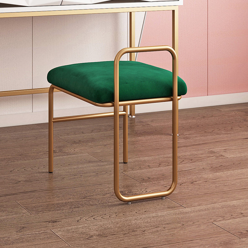 Nordic Style Metal Dining Chair Velvet Armless Single Dining Chair for Home Use Clearhalo ' kitchen&dining_furn' 'Dining Chairs' 'Dining Tables & Seating' 'dining_chair' 'furn' 'furn_dining_chair' 'Furniture' 'furniture_dining_chair' 'Kitchen & Dining Furniture' 'kitchen' 4097262