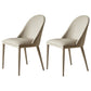 Contemporary Metal Dining Room Chairs Dining Armless Faux Leather Chairs Light Gray 2 Piece Set Clearhalo ' kitchen&dining_furn' 'Dining Chairs' 'Dining Tables & Seating' 'dining_chair' 'furn' 'furn_dining_chair' 'Furniture' 'furniture_dining_chair' 'Kitchen & Dining Furniture' 'kitchen' 4097279