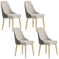 Nordic Style Metal Dining Armless Chair Upholstered Fabric Dining Side Chair Light Gray 4 Piece Set Brass Gold Clearhalo ' kitchen&dining_furn' 'Dining Chairs' 'Dining Tables & Seating' 'dining_chair' 'furn' 'furn_dining_chair' 'Furniture' 'furniture_dining_chair' 'Kitchen & Dining Furniture' 'kitchen' 4097304