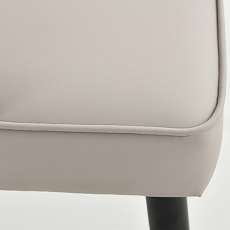 Nordic Style Metal Dining Armless Chair Upholstered Fabric Dining Side Chair Clearhalo ' kitchen&dining_furn' 'Dining Chairs' 'Dining Tables & Seating' 'dining_chair' 'furn' 'furn_dining_chair' 'Furniture' 'furniture_dining_chair' 'Kitchen & Dining Furniture' 'kitchen' 4097311