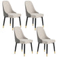 Nordic Style Metal Dining Armless Chair Upholstered Fabric Dining Side Chair Light Gray 4 Piece Set Black Gold Clearhalo ' kitchen&dining_furn' 'Dining Chairs' 'Dining Tables & Seating' 'dining_chair' 'furn' 'furn_dining_chair' 'Furniture' 'furniture_dining_chair' 'Kitchen & Dining Furniture' 'kitchen' 4097325