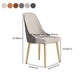 Nordic Style Metal Dining Armless Chair Upholstered Fabric Dining Side Chair Clearhalo ' kitchen&dining_furn' 'Dining Chairs' 'Dining Tables & Seating' 'dining_chair' 'furn' 'furn_dining_chair' 'Furniture' 'furniture_dining_chair' 'Kitchen & Dining Furniture' 'kitchen' 4097328