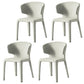 Modern Indoor-Outdoor Dining Room Chairs Dining Armless Faux Leather Chairs Off-White 4 Piece Set Clearhalo ' kitchen&dining_furn' 'Dining Chairs' 'Dining Tables & Seating' 'dining_chair' 'furn' 'furn_dining_chair' 'Furniture' 'furniture_dining_chair' 'Kitchen & Dining Furniture' 'kitchen' 4097330