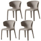 Modern Indoor-Outdoor Dining Room Chairs Dining Armless Faux Leather Chairs Grey 4 Piece Set Clearhalo ' kitchen&dining_furn' 'Dining Chairs' 'Dining Tables & Seating' 'dining_chair' 'furn' 'furn_dining_chair' 'Furniture' 'furniture_dining_chair' 'Kitchen & Dining Furniture' 'kitchen' 4097335