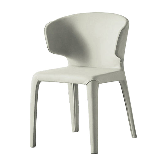 Modern Indoor-Outdoor Dining Room Chairs Dining Armless Faux Leather Chairs Clearhalo ' kitchen&dining_furn' 'Dining Chairs' 'Dining Tables & Seating' 'dining_chair' 'furn' 'furn_dining_chair' 'Furniture' 'furniture_dining_chair' 'Kitchen & Dining Furniture' 'kitchen' 4097338