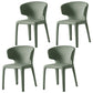Modern Indoor-Outdoor Dining Room Chairs Dining Armless Faux Leather Chairs Light Green 4 Piece Set Clearhalo ' kitchen&dining_furn' 'Dining Chairs' 'Dining Tables & Seating' 'dining_chair' 'furn' 'furn_dining_chair' 'Furniture' 'furniture_dining_chair' 'Kitchen & Dining Furniture' 'kitchen' 4097346