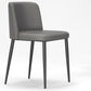 Designer Style Upholstered Home Side Chair Matte Finish Parsons Single Dining Chair Dark Gray Clearhalo ' kitchen&dining_furn' 'Dining Chairs' 'Dining Tables & Seating' 'dining_chair' 'furn' 'furn_dining_chair' 'Furniture' 'furniture_dining_chair' 'Kitchen & Dining Furniture' 'kitchen' 4097364