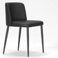 Designer Style Upholstered Home Side Chair Matte Finish Parsons Single Dining Chair Matte Black Clearhalo ' kitchen&dining_furn' 'Dining Chairs' 'Dining Tables & Seating' 'dining_chair' 'furn' 'furn_dining_chair' 'Furniture' 'furniture_dining_chair' 'Kitchen & Dining Furniture' 'kitchen' 4097371
