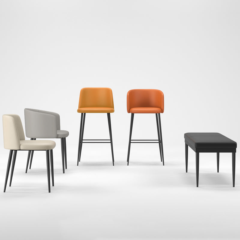 Designer Style Upholstered Home Side Chair Matte Finish Parsons Single Dining Chair Clearhalo ' kitchen&dining_furn' 'Dining Chairs' 'Dining Tables & Seating' 'dining_chair' 'furn' 'furn_dining_chair' 'Furniture' 'furniture_dining_chair' 'Kitchen & Dining Furniture' 'kitchen' 4097376