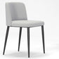 Designer Style Upholstered Home Side Chair Matte Finish Parsons Single Dining Chair Silver Gray Clearhalo ' kitchen&dining_furn' 'Dining Chairs' 'Dining Tables & Seating' 'dining_chair' 'furn' 'furn_dining_chair' 'Furniture' 'furniture_dining_chair' 'Kitchen & Dining Furniture' 'kitchen' 4097379