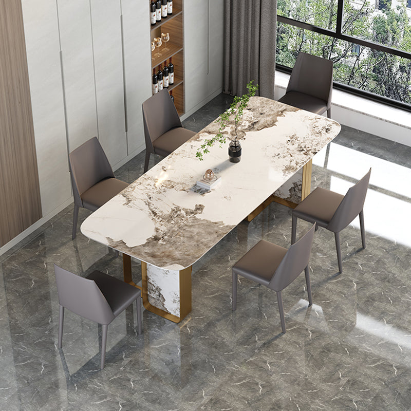 Modern Style Home Side Chair Solid Back Upholstered Dining Room Chair (Set of 2) Clearhalo ' kitchen&dining_furn' 'Dining Chairs' 'Dining Tables & Seating' 'dining_chair' 'furn' 'furn_dining_chair' 'Furniture' 'furniture_dining_chair' 'Kitchen & Dining Furniture' 'kitchen' 4097385