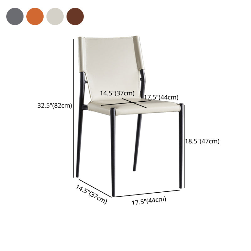 Modern Style Home Side Chair Solid Back Upholstered Dining Room Chair (Set of 2) Clearhalo ' kitchen&dining_furn' 'Dining Chairs' 'Dining Tables & Seating' 'dining_chair' 'furn' 'furn_dining_chair' 'Furniture' 'furniture_dining_chair' 'Kitchen & Dining Furniture' 'kitchen' 4097401