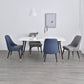 Nordic Style Dining Armless Chair Upholstered Fabric Dining Side Chair for Home Use Clearhalo ' kitchen&dining_furn' 'Dining Chairs' 'Dining Tables & Seating' 'dining_chair' 'furn' 'furn_dining_chair' 'Furniture' 'furniture_dining_chair' 'Kitchen & Dining Furniture' 'kitchen' 4097409