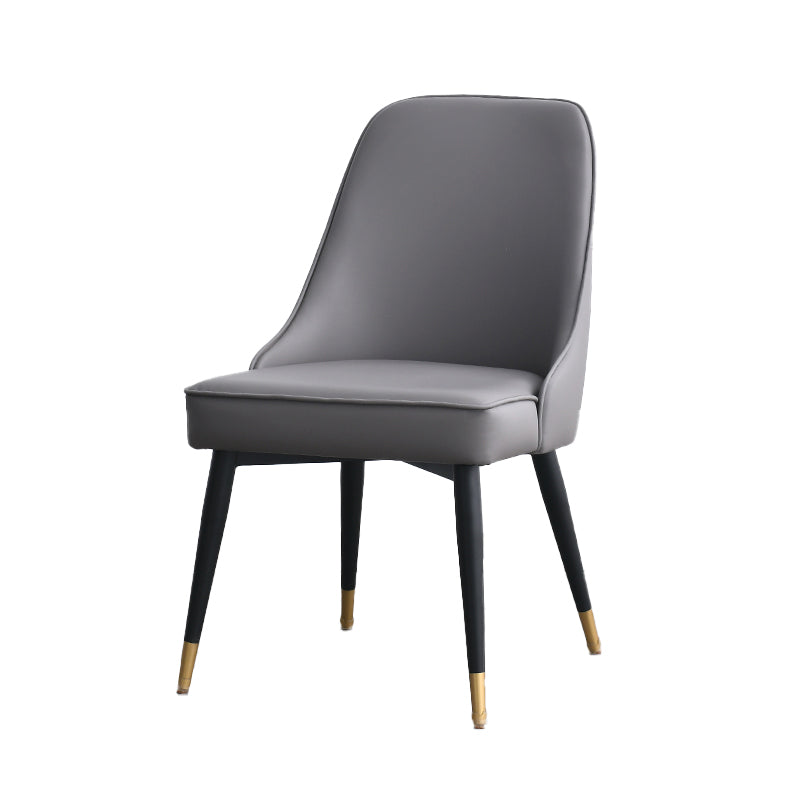 Nordic Style Dining Armless Chair Upholstered Fabric Dining Side Chair for Home Use Clearhalo ' kitchen&dining_furn' 'Dining Chairs' 'Dining Tables & Seating' 'dining_chair' 'furn' 'furn_dining_chair' 'Furniture' 'furniture_dining_chair' 'Kitchen & Dining Furniture' 'kitchen' 4097411