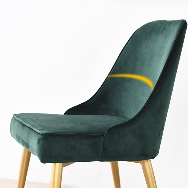 Nordic Style Dining Armless Chair Upholstered Fabric Dining Side Chair for Home Use Clearhalo ' kitchen&dining_furn' 'Dining Chairs' 'Dining Tables & Seating' 'dining_chair' 'furn' 'furn_dining_chair' 'Furniture' 'furniture_dining_chair' 'Kitchen & Dining Furniture' 'kitchen' 4097415