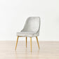 Nordic Style Dining Armless Chair Upholstered Fabric Dining Side Chair for Home Use Light Gray 1 Piece Clearhalo ' kitchen&dining_furn' 'Dining Chairs' 'Dining Tables & Seating' 'dining_chair' 'furn' 'furn_dining_chair' 'Furniture' 'furniture_dining_chair' 'Kitchen & Dining Furniture' 'kitchen' 4097416