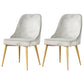 Nordic Style Dining Armless Chair Upholstered Fabric Dining Side Chair for Home Use Light Gray 2 Piece Set Clearhalo ' kitchen&dining_furn' 'Dining Chairs' 'Dining Tables & Seating' 'dining_chair' 'furn' 'furn_dining_chair' 'Furniture' 'furniture_dining_chair' 'Kitchen & Dining Furniture' 'kitchen' 4097418