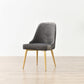 Nordic Style Dining Armless Chair Upholstered Fabric Dining Side Chair for Home Use Dark Gray 1 Piece Clearhalo ' kitchen&dining_furn' 'Dining Chairs' 'Dining Tables & Seating' 'dining_chair' 'furn' 'furn_dining_chair' 'Furniture' 'furniture_dining_chair' 'Kitchen & Dining Furniture' 'kitchen' 4097429