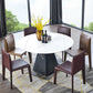 Modern Indoor-Outdoor Dining Room Chairs Dining Armless Leather Chairs (Set of 2) Clearhalo ' kitchen&dining_furn' 'Dining Chairs' 'Dining Tables & Seating' 'dining_chair' 'furn' 'furn_dining_chair' 'Furniture' 'furniture_dining_chair' 'Kitchen & Dining Furniture' 'kitchen' 4097667