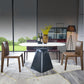 Modern Indoor-Outdoor Dining Room Chairs Dining Armless Leather Chairs (Set of 2) Clearhalo ' kitchen&dining_furn' 'Dining Chairs' 'Dining Tables & Seating' 'dining_chair' 'furn' 'furn_dining_chair' 'Furniture' 'furniture_dining_chair' 'Kitchen & Dining Furniture' 'kitchen' 4097673