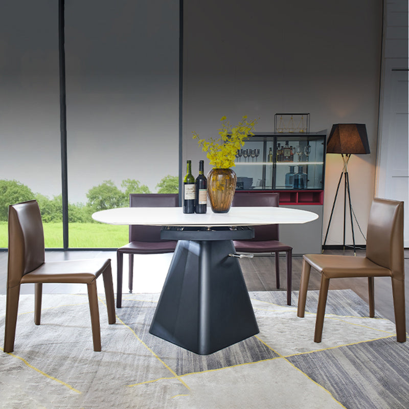 Modern Indoor-Outdoor Dining Room Chairs Dining Armless Leather Chairs (Set of 2) Clearhalo ' kitchen&dining_furn' 'Dining Chairs' 'Dining Tables & Seating' 'dining_chair' 'furn' 'furn_dining_chair' 'Furniture' 'furniture_dining_chair' 'Kitchen & Dining Furniture' 'kitchen' 4097673