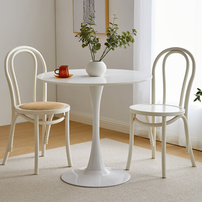 Tropical Style Wood Dining Armless Chair Rattan Patio Dining Side Chair Clearhalo ' kitchen&dining_furn' 'Dining Chairs' 'Dining Tables & Seating' 'dining_chair' 'furn' 'furn_dining_chair' 'Furniture' 'furniture_dining_chair' 'Kitchen & Dining Furniture' 'kitchen' 4097683