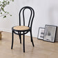 Tropical Style Wood Dining Armless Chair Rattan Patio Dining Side Chair Black 1 Piece Clearhalo ' kitchen&dining_furn' 'Dining Chairs' 'Dining Tables & Seating' 'dining_chair' 'furn' 'furn_dining_chair' 'Furniture' 'furniture_dining_chair' 'Kitchen & Dining Furniture' 'kitchen' 4097688