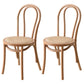 Tropical Style Wood Dining Armless Chair Rattan Patio Dining Side Chair Wood 2 Piece Set Clearhalo ' kitchen&dining_furn' 'Dining Chairs' 'Dining Tables & Seating' 'dining_chair' 'furn' 'furn_dining_chair' 'Furniture' 'furniture_dining_chair' 'Kitchen & Dining Furniture' 'kitchen' 4097695