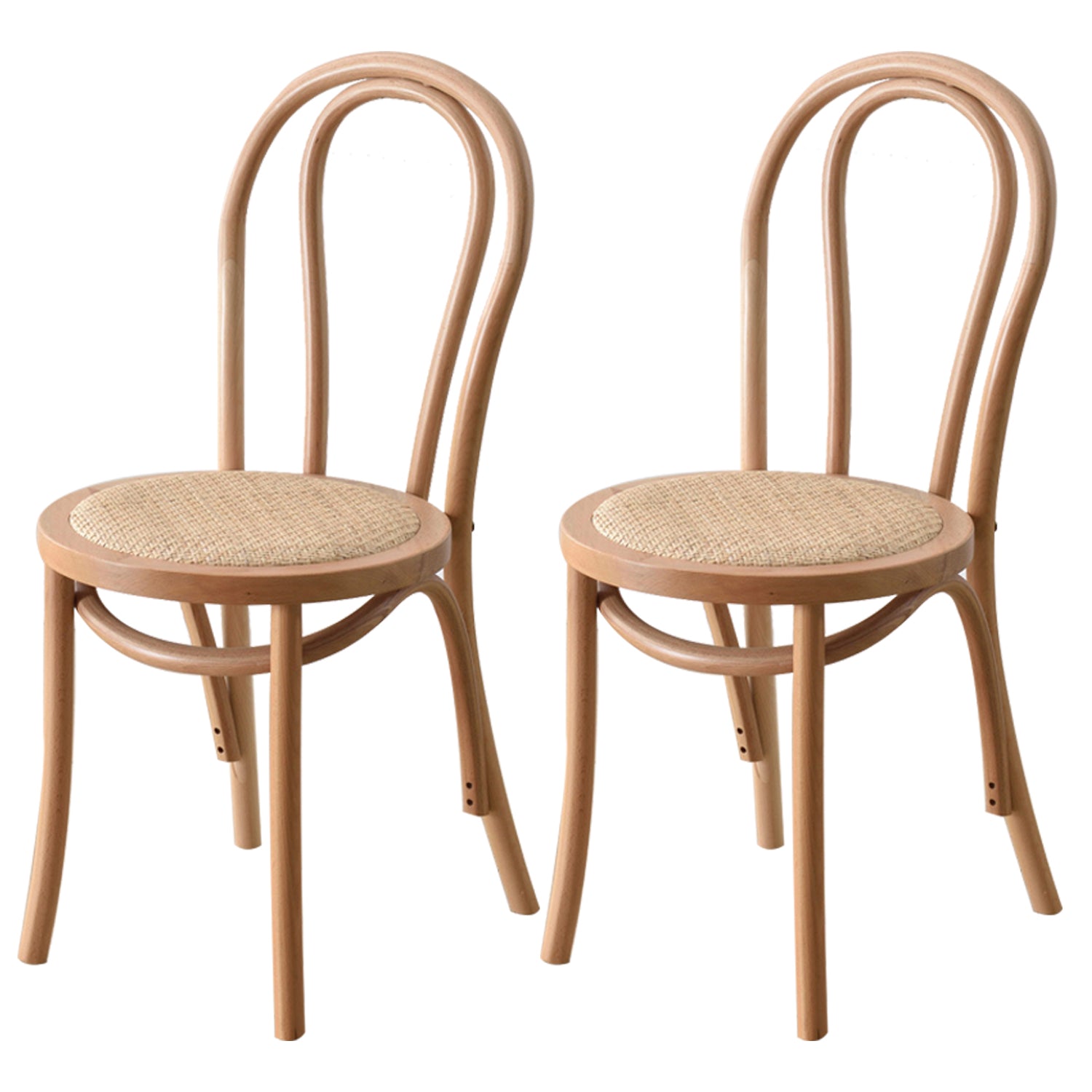 Tropical Style Wood Dining Armless Chair Rattan Patio Dining Side Chair Wood 2 Piece Set Clearhalo ' kitchen&dining_furn' 'Dining Chairs' 'Dining Tables & Seating' 'dining_chair' 'furn' 'furn_dining_chair' 'Furniture' 'furniture_dining_chair' 'Kitchen & Dining Furniture' 'kitchen' 4097695