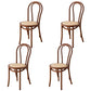 Tropical Style Wood Dining Armless Chair Rattan Patio Dining Side Chair Walnut 4 Piece Set Clearhalo ' kitchen&dining_furn' 'Dining Chairs' 'Dining Tables & Seating' 'dining_chair' 'furn' 'furn_dining_chair' 'Furniture' 'furniture_dining_chair' 'Kitchen & Dining Furniture' 'kitchen' 4097696
