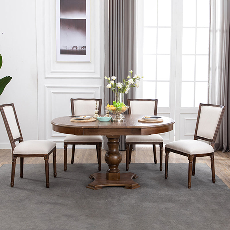 Traditional Wood Dining Armless Chair Open Back Dining Side Chair for Home Use Clearhalo ' kitchen&dining_furn' 'Dining Chairs' 'Dining Tables & Seating' 'dining_chair' 'furn' 'furn_dining_chair' 'Furniture' 'furniture_dining_chair' 'Kitchen & Dining Furniture' 'kitchen' 4097702