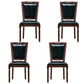 Traditional Wood Dining Armless Chair Open Back Dining Side Chair for Home Use Blackish Green 4 Piece Set Clearhalo ' kitchen&dining_furn' 'Dining Chairs' 'Dining Tables & Seating' 'dining_chair' 'furn' 'furn_dining_chair' 'Furniture' 'furniture_dining_chair' 'Kitchen & Dining Furniture' 'kitchen' 4097706