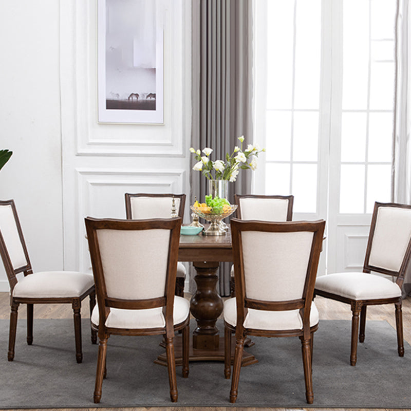 Traditional Wood Dining Armless Chair Open Back Dining Side Chair for Home Use Clearhalo ' kitchen&dining_furn' 'Dining Chairs' 'Dining Tables & Seating' 'dining_chair' 'furn' 'furn_dining_chair' 'Furniture' 'furniture_dining_chair' 'Kitchen & Dining Furniture' 'kitchen' 4097707