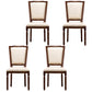 Traditional Wood Dining Armless Chair Open Back Dining Side Chair for Home Use Beige 4 Piece Set Clearhalo ' kitchen&dining_furn' 'Dining Chairs' 'Dining Tables & Seating' 'dining_chair' 'furn' 'furn_dining_chair' 'Furniture' 'furniture_dining_chair' 'Kitchen & Dining Furniture' 'kitchen' 4097713
