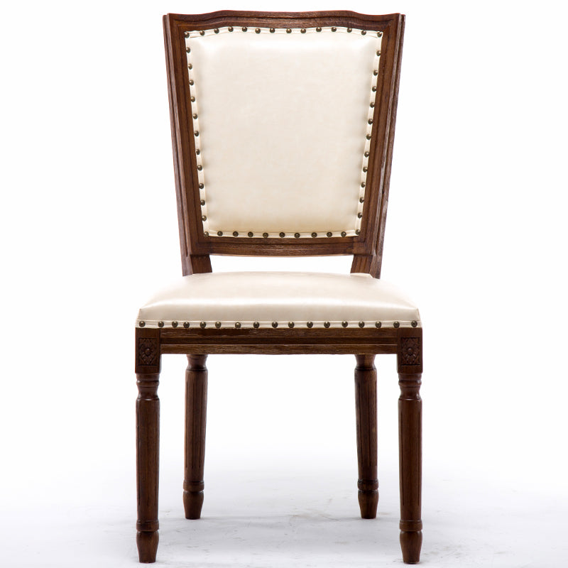 Traditional Wood Dining Armless Chair Open Back Dining Side Chair for Home Use Beige 1 Piece Clearhalo ' kitchen&dining_furn' 'Dining Chairs' 'Dining Tables & Seating' 'dining_chair' 'furn' 'furn_dining_chair' 'Furniture' 'furniture_dining_chair' 'Kitchen & Dining Furniture' 'kitchen' 4097714