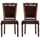 Traditional Wood Dining Armless Chair Open Back Dining Side Chair for Home Use Coffee 2 Piece Set Clearhalo ' kitchen&dining_furn' 'Dining Chairs' 'Dining Tables & Seating' 'dining_chair' 'furn' 'furn_dining_chair' 'Furniture' 'furniture_dining_chair' 'Kitchen & Dining Furniture' 'kitchen' 4097721