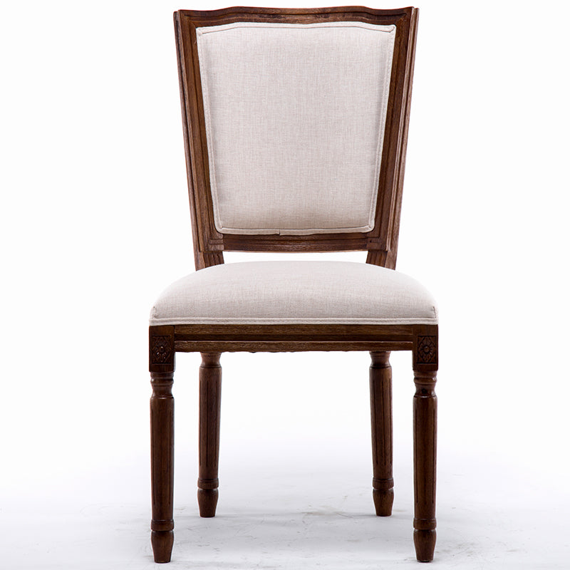 Traditional Wood Dining Armless Chair Open Back Dining Side Chair for Home Use Off-White 1 Piece Clearhalo ' kitchen&dining_furn' 'Dining Chairs' 'Dining Tables & Seating' 'dining_chair' 'furn' 'furn_dining_chair' 'Furniture' 'furniture_dining_chair' 'Kitchen & Dining Furniture' 'kitchen' 4097723