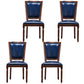 Traditional Wood Dining Armless Chair Open Back Dining Side Chair for Home Use Royal Blue 4 Piece Set Clearhalo ' kitchen&dining_furn' 'Dining Chairs' 'Dining Tables & Seating' 'dining_chair' 'furn' 'furn_dining_chair' 'Furniture' 'furniture_dining_chair' 'Kitchen & Dining Furniture' 'kitchen' 4097725